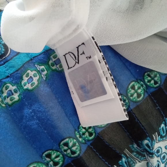 Diane Von Furstenberg 100% Silk Bohemian Style Blouse - Picture 14 of 14